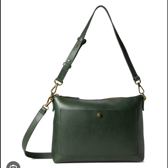 Green Leather Crossbody Bag